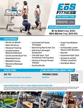 Eos fitness partnership - exclusive resident membership discounts